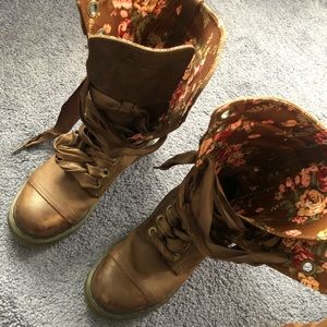 Doc Marten brown military boots